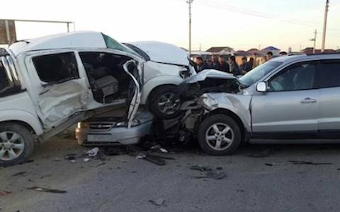 Yevlaxda ağır yol qəzası