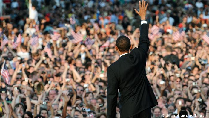 Almaniyada Obamanı dinləməyə 70 min insan toplaşmışdı