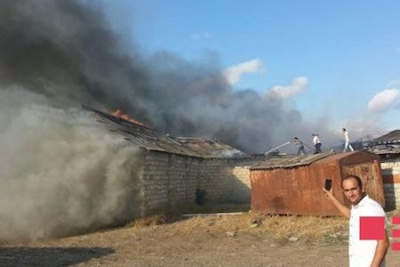 Cəlilabadda “İran bazarı” yandı; xəsarət alan var FOTO VİDEO