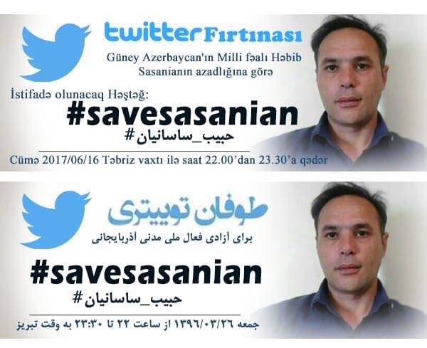 İranda həbs edilən Türk fəal aclıq aksiyasına başlayıb