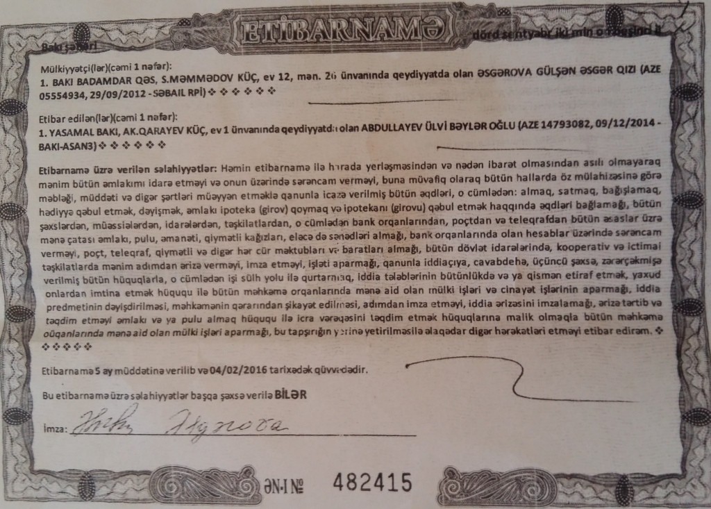 Vətəndaşın 200 min manatını mənimsəyən hələ də vəzifədədir