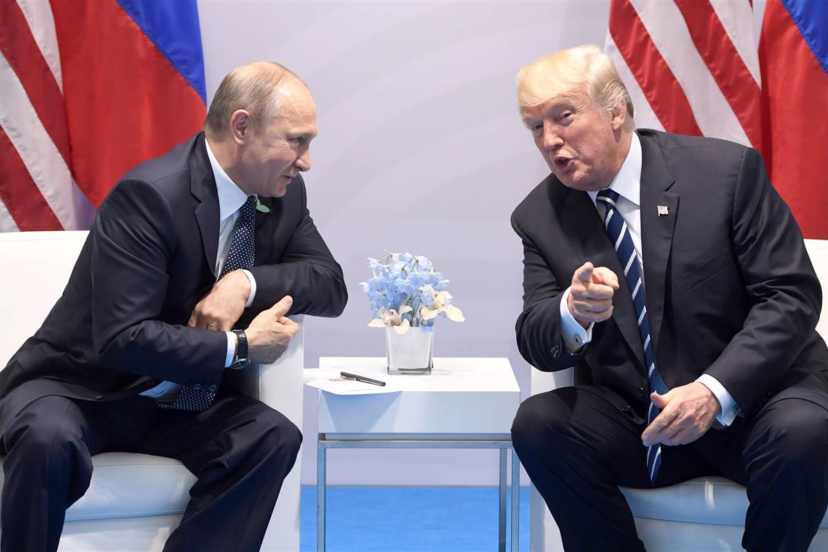 Trampla Putinin görüşü başladı – Liderlərdən ilk açıqlama FOTO