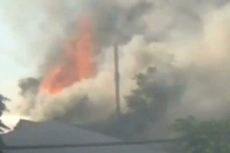 Cahangir Əsgərovun qızına məxsus zavodda güclü yanğın VİDEO