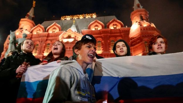 Rusiyada “Rədd olsun çar” şüarlı anti-Putin aksiyaları keçirilib