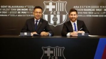 Messi “Barselona” ilə yeni müqavilə imzalayıb